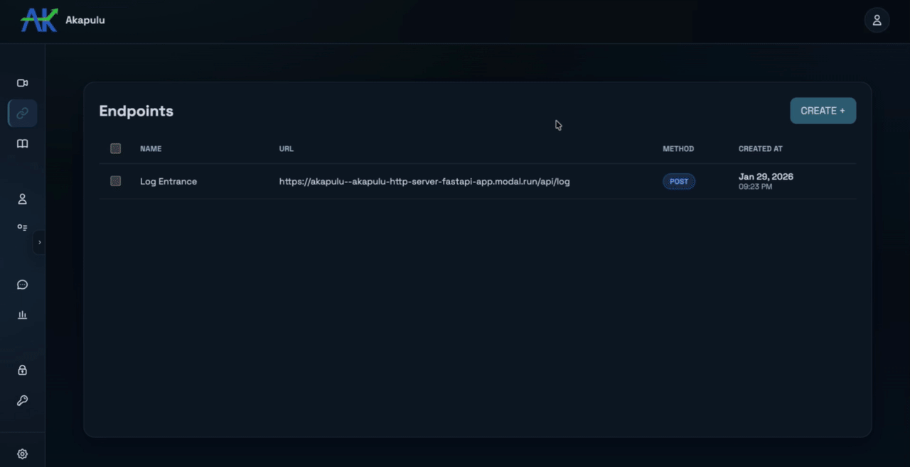 Endpoint and action workflow preview